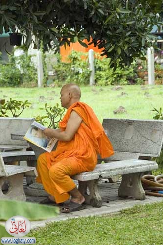 monk reading