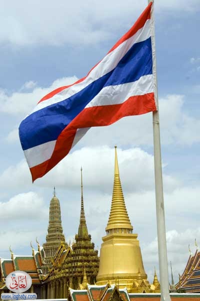 thai flag grand palace