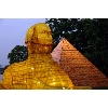 pyramid & sphinx lantern