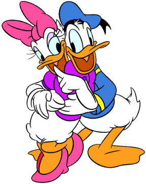 Donald Daisy Duck Hug